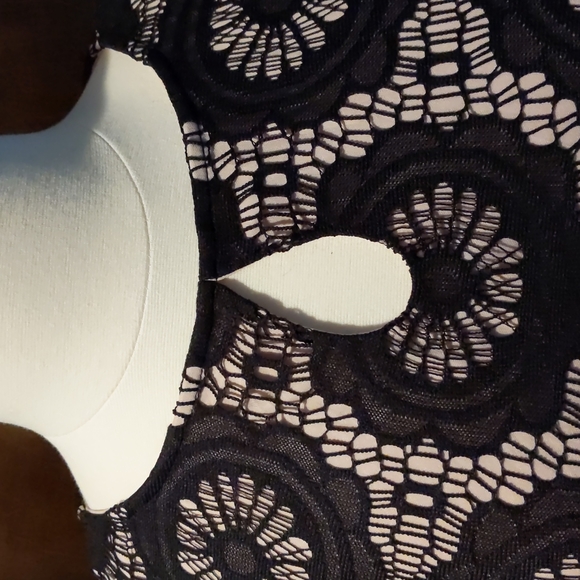 Lace Overlay Dress - Picture 3 of 8